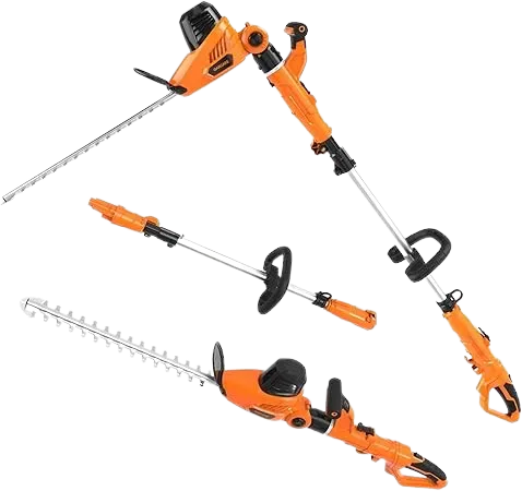 GARCARE 2 in 1 Electric Pole Hedge Trimmer